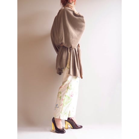 ”Talbot" floral silk × cotton pants