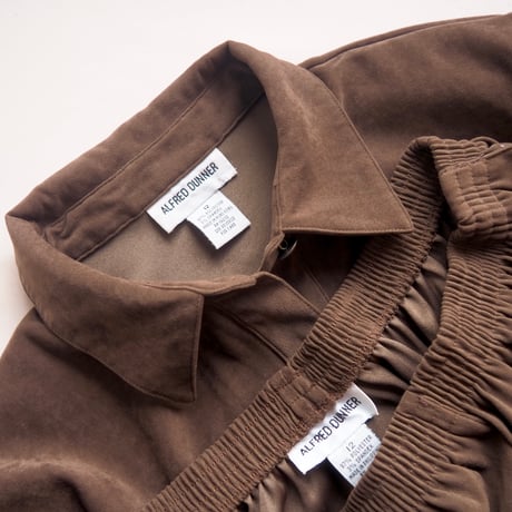 "Arfred Dunner" faux suede blouse & pants set