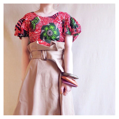 vintage african batik blouse