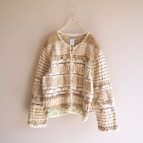 "Coldwater Creek" jute woven design jacket