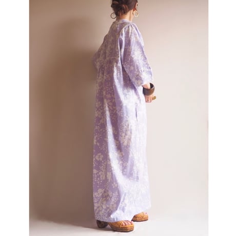 70s "Intime for Brownstone Studio" floral house maxi dress