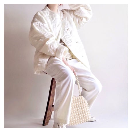 "Lord&Taylor" floral satin quilted jacket
