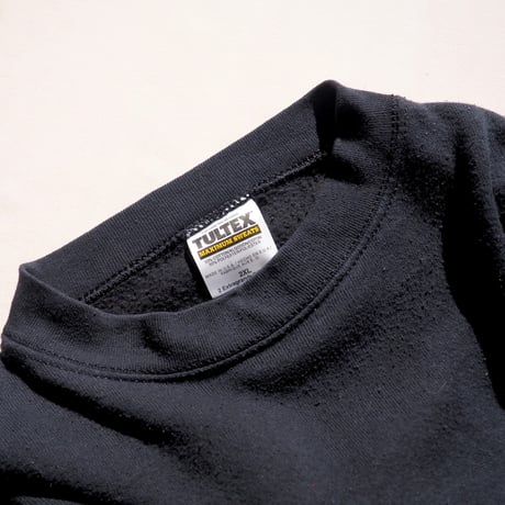 90s "Tultex" black oversized plain sweat