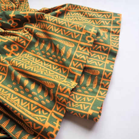 "YOU LIM of California" big collar tribal maxi dress
