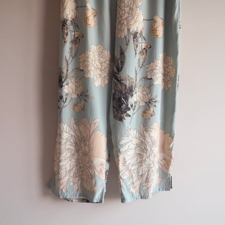 "Citron Santa Monica" floral silk pants (BU)