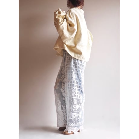 original remake docking lace wide pants (C)