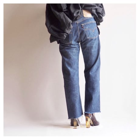 90s made in USA Levi's 501 cut off denim pants