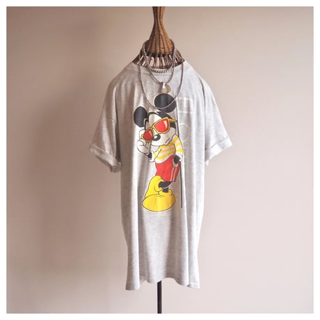 90s "Velva Sheen" mickey t-shirts (LGY)