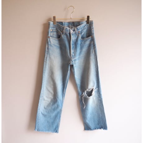 90s made in USA Levi's 501 damage denim pants