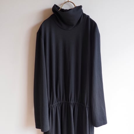 "POSITIVE ATTITUDE" turtleneck maxi dress