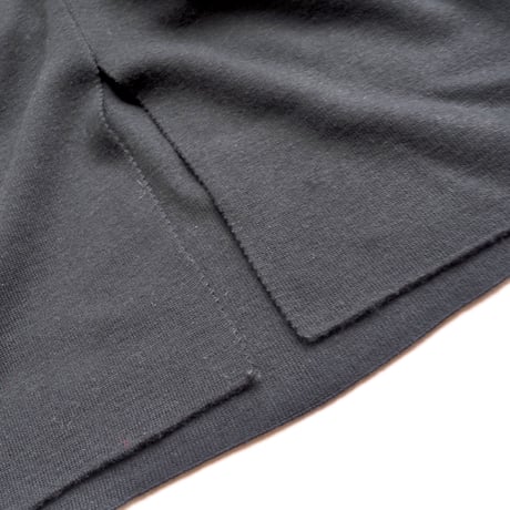 black knitted maxi skirt