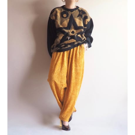 made in Finland crushed velvet easy pants