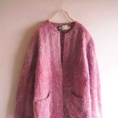 60〜70s "Andrew Stewart" wool × mohair coat (mauve)