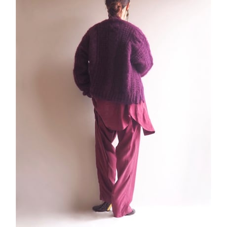 80s "FORENZA" mohair cable cardigan