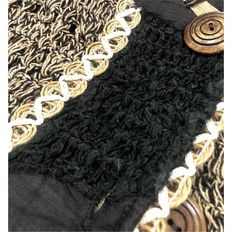 vintage "Sandy Starkman"  jute art jacket