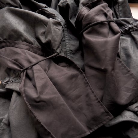 80s U.S army snow camo parka (over dyed/BK)