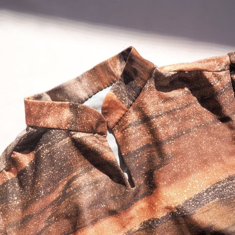 70s abstract print house midi dress