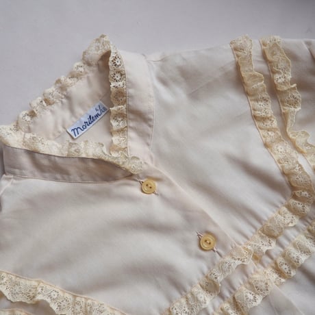 "Morilem" lace ruffle blouse