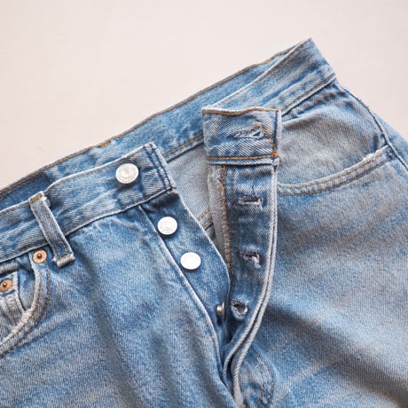 90s made in USA Levi's 501 damage denim