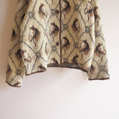 "Sara Studio" horse tapestry jacket