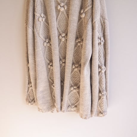 vintage popcorn oversized cardigan