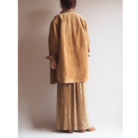 "PERSONA" oversized suede shirts
