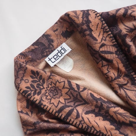 90s "Teddi" botanical fleece jacket