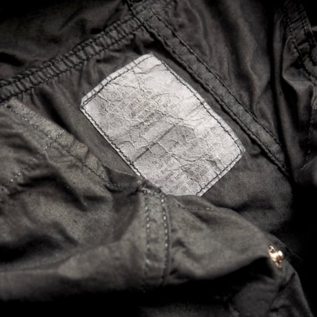80s U.S army snow camo parka (over dyed/BK)