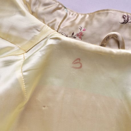 60s chinese embroidered satin jacket