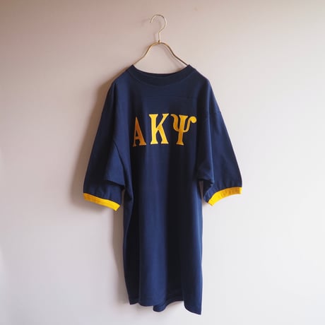 80s "Russell Athletic" numbering patch print t-shirts