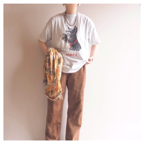 90s "Fruits of the loom" dog print t-shirts