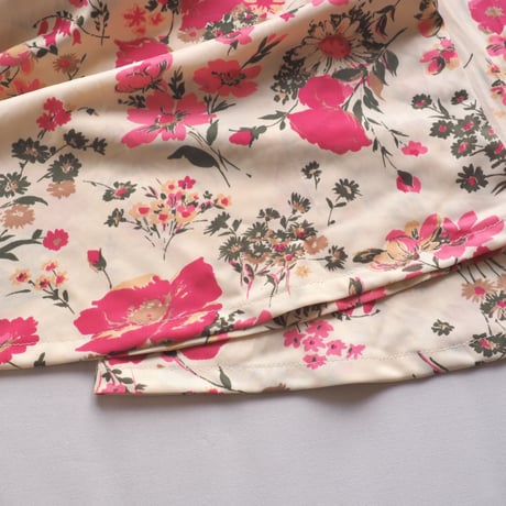 70s floral blouse & flare pants set