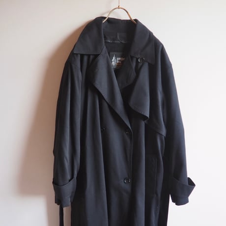 80s〜 "London fog" oversized trench coat