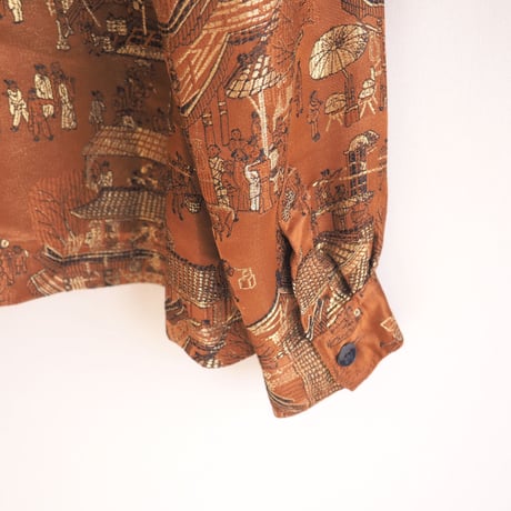 "chico's" copper brocade jacket