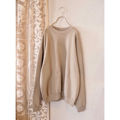 "JERZEES" beige oversized plain sweat