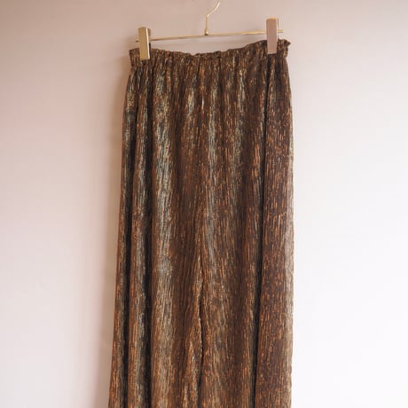 vintage metallic textured easy pants