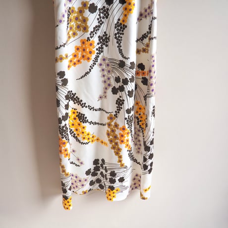 70s sleeveless floral maxi dress
