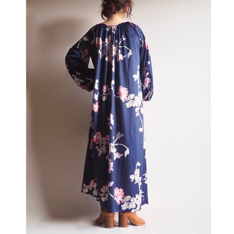 70s "Le Voy's" floral house maxi dress