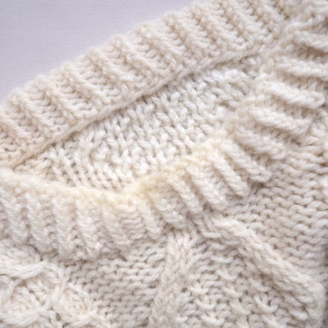vintage oversized aran knit sweater