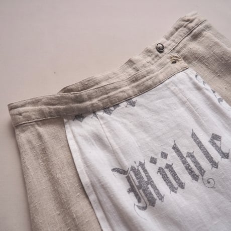 "SIEBENSTEIN" linen design wrap maxi skirt