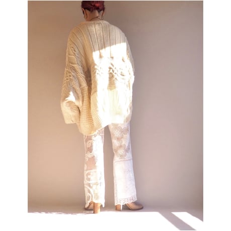 original remake patchwork lace pants (B)