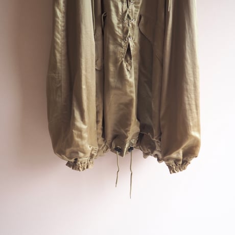 "Jet Set" oversized satin anorak parka