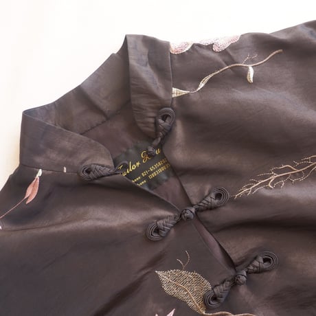 vintage Chinese floral embroidered blouse