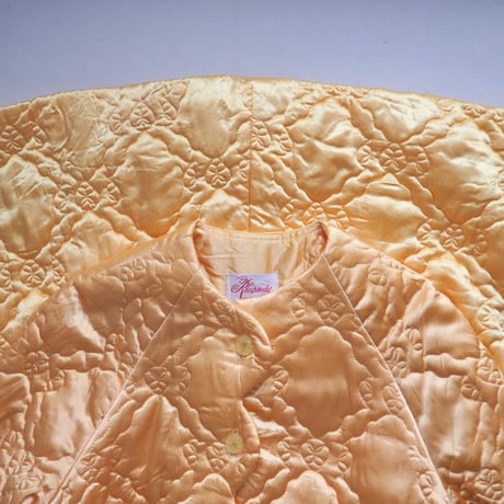 60〜70s "RHAPSODY by GLAZIER" scallop quilted robe