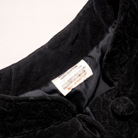 70s floral embroidered quilt jacket