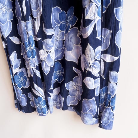 90s rayon floral sleeveless maxi dress
