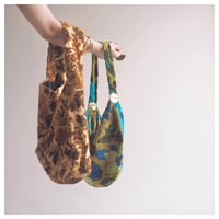 60〜70s floral tapestry bag