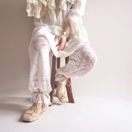 "stuart weitzman" sheer floral espadrilles