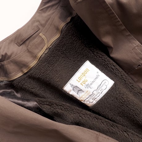 80s〜 "London fog" brown balmacaan coat