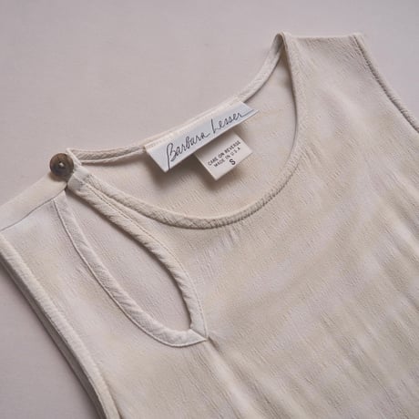 "Barbara Lesser" sleeveless design maxi dress